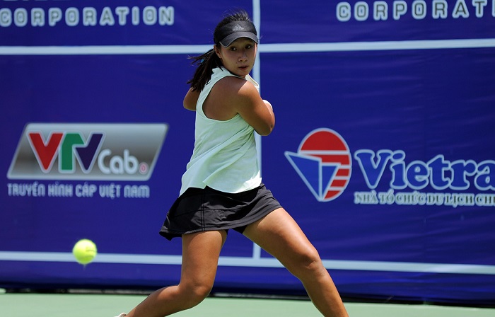 테니스 선수 쩐투이탄쭉은 SEA 게임 33에서 테니스 종목에 출전할 예정입니다. 사진: 베트남 테니스 연맹 VTF