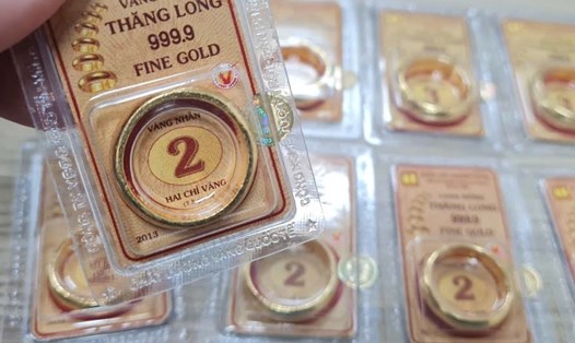 Giá vàng nhẫn sáng 27.10 giao dịch quanh ngưỡng 149,5 - 152,5 triệu đồng/lượng (mua vào - bán ra). Ảnh: Cẩm Hà