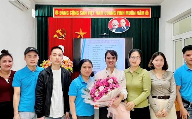 Nghe An Branch Trade Union (Hanoi Textile and Garment Joint Stock Corporation) held a Congress for the 2025 - 2030 term on the morning of October 27. Photo: CDN