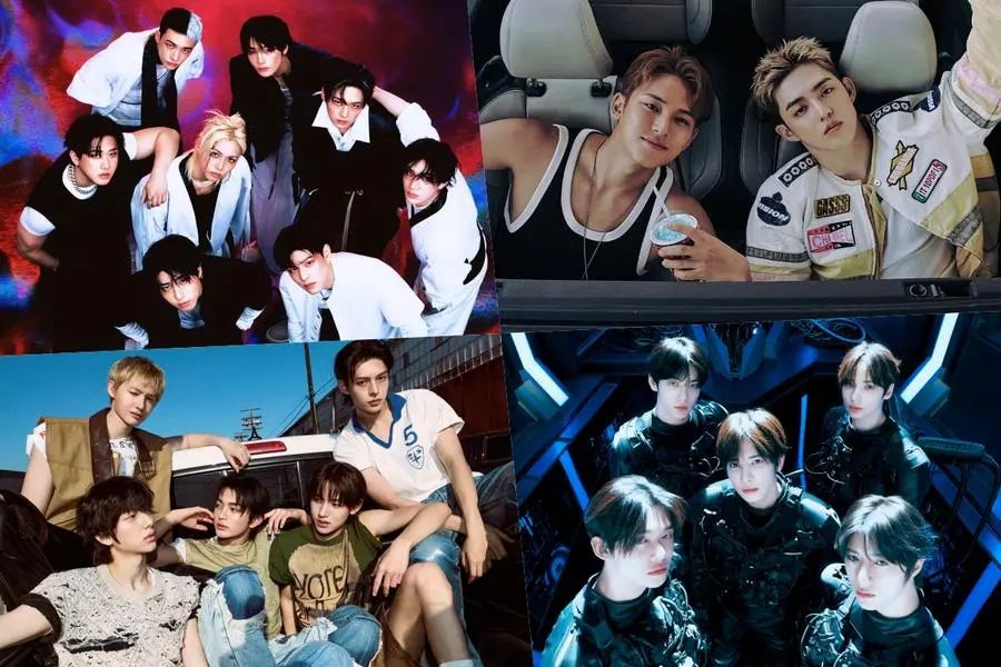 A series of young groups with BTS topped Billboard's charts. Photo: Lotte