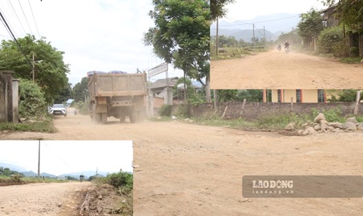 Người dân phường Trung Tâm mòn mỏi mong chờ tuyến đường được đầu tư nâng cấp, sửa chữa. Ảnh: Văn Đức