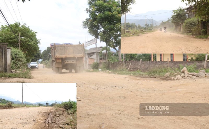 Los residentes del barrio de Trung Tam esperan ansiosamente que la carretera sea invertida para su mejora y reparacion. Foto: Van Duc