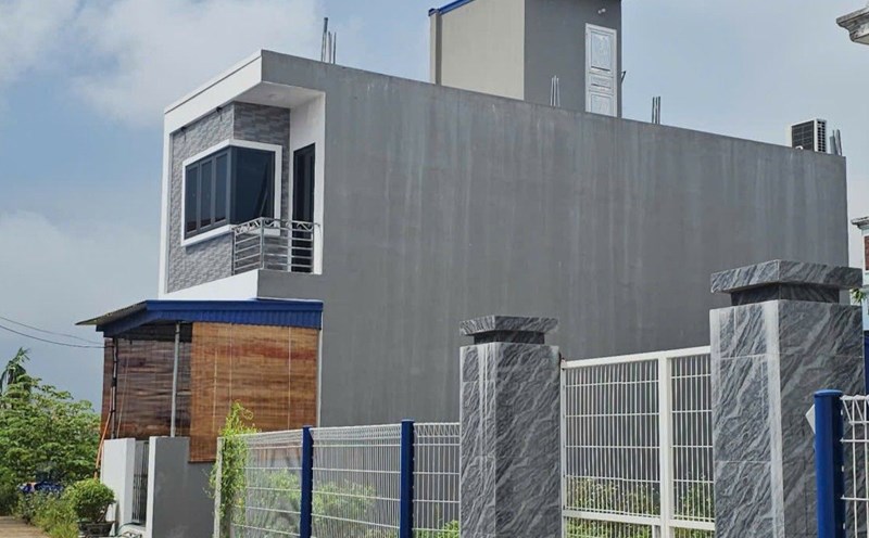 The house was built on a different elevation in the foothills of Thien Huong, Hai Phong. Photo: Hoang Khoi