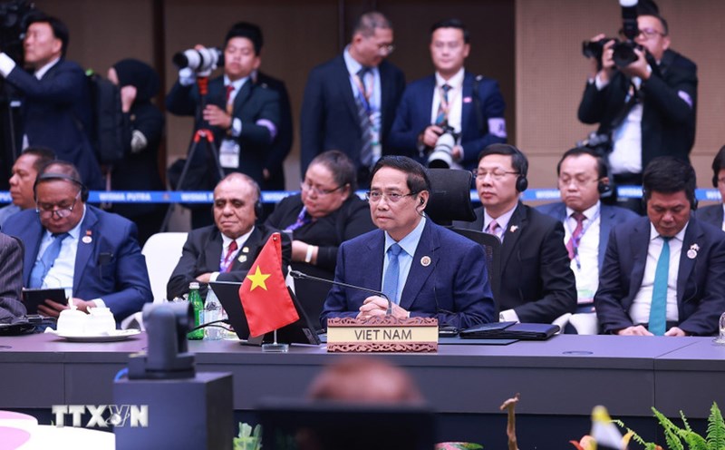 Politburo member and Prime Minister Pham Minh Chinh attended the 28th ASEAN+3 Summit. Photo: VNA