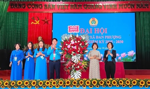 Công đoàn xã Đan Phượng tổ chức Đại hội lần thứ nhất, nhiệm kỳ 2025 - 2030, hiện quản lý 47 công đoàn cơ sở. Ảnh: CĐX