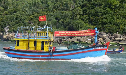Ngư dân Gia Lai ra khơi khai thác thủy sản. Ảnh: Hoài Phương