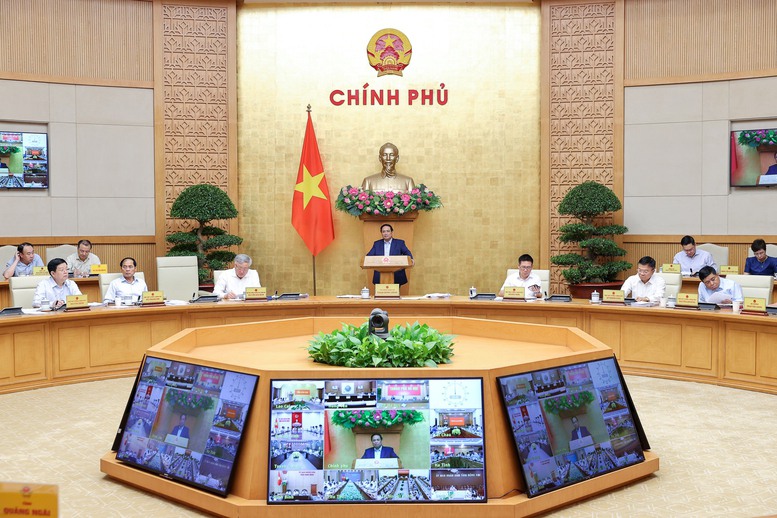 The Prime Minister has just assigned the duties of Deputy Prime Ministers. In the photo, Prime Minister Pham Minh Chinh chaired the Online Conference of the Government with localities in September 2025. Photo: VGP/Nhat Bac