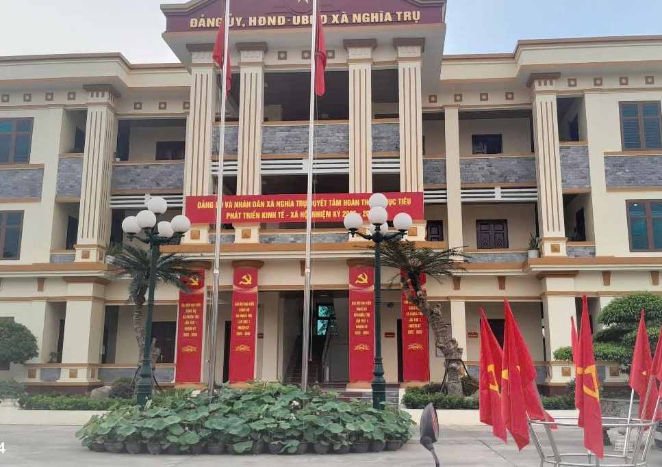 Sede de trabajo de la comuna de Nghia Tru (provincia de Hung Yen). Foto: Comuna de Nghia Tru