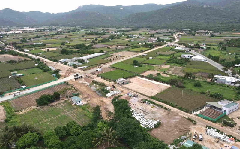 High-altitude image at the planning area of Nuclear Power Plant 1 and 2. Photo: Huu Long