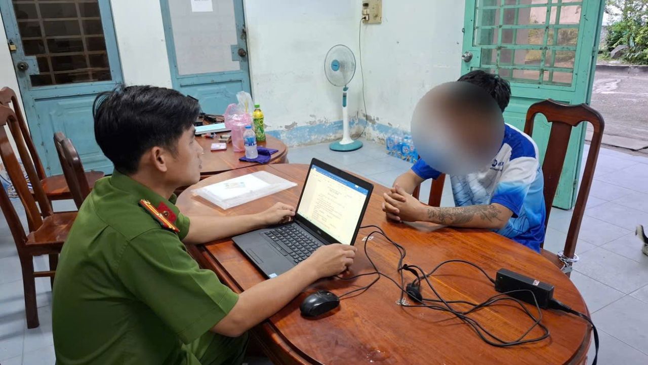 Khai confessed that the above evidence was drugs. Photo: Provided by the police