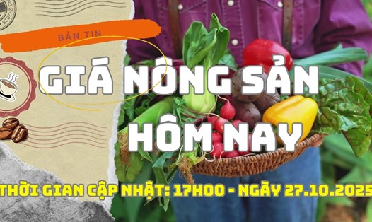 Giá nông sản hôm nay 27.10: Giá cà phê tăng nhẹ sau nhiều biến động