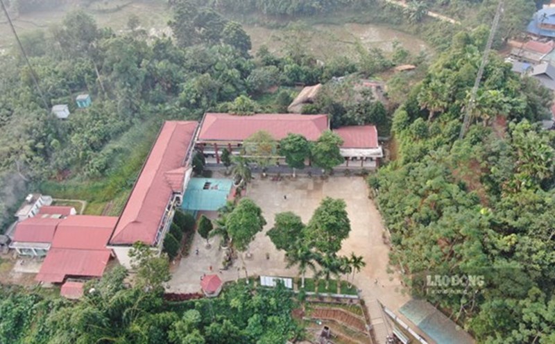 Phuc Khanh Primary and Secondary School No. 1 (Lao Cai province), where 320 students are studying. Photo: Dinh Dai
