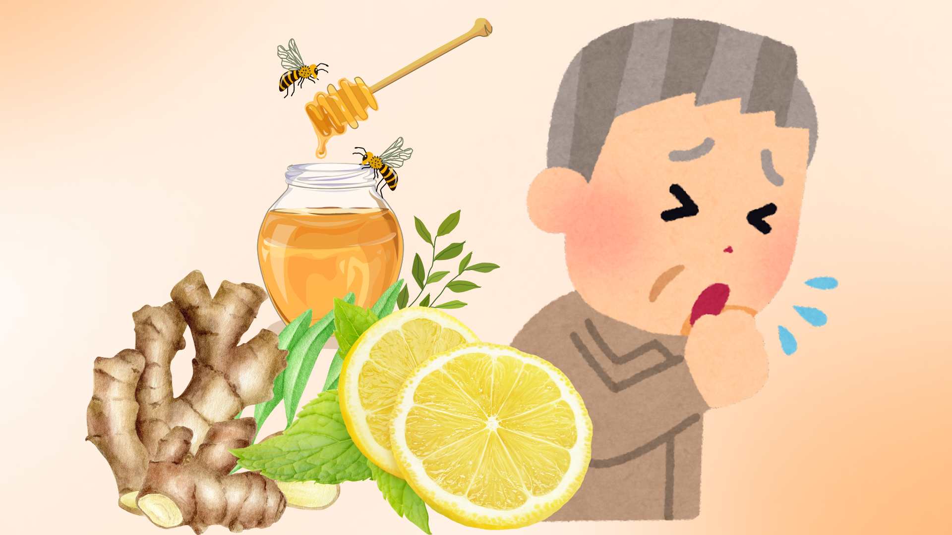 The recipe for making effective cough syrup from ingredients available in the kitchen. Graphic photo: Hoang Loc