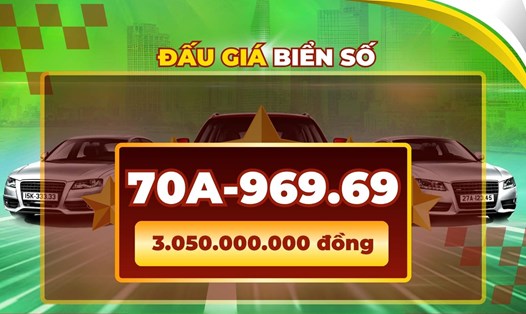 Chi hơn 3 tỉ đồng mua biển số đẹp nhất phiên đấu giá ngày 27.10