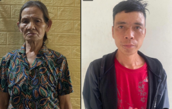 Các đối tượng Thu và Cường. Ảnh: Công an Hải Phòng