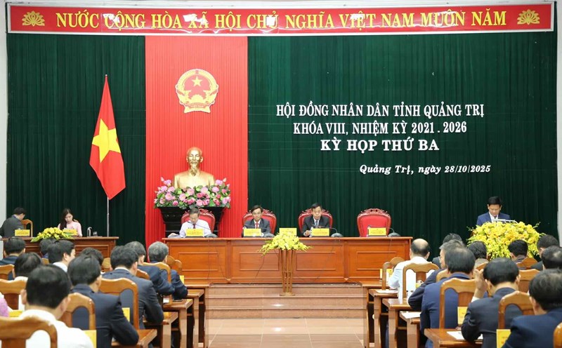 The 8th term People's Council of Quang Tri province held its 3rd session. Photo: Cong Sang
