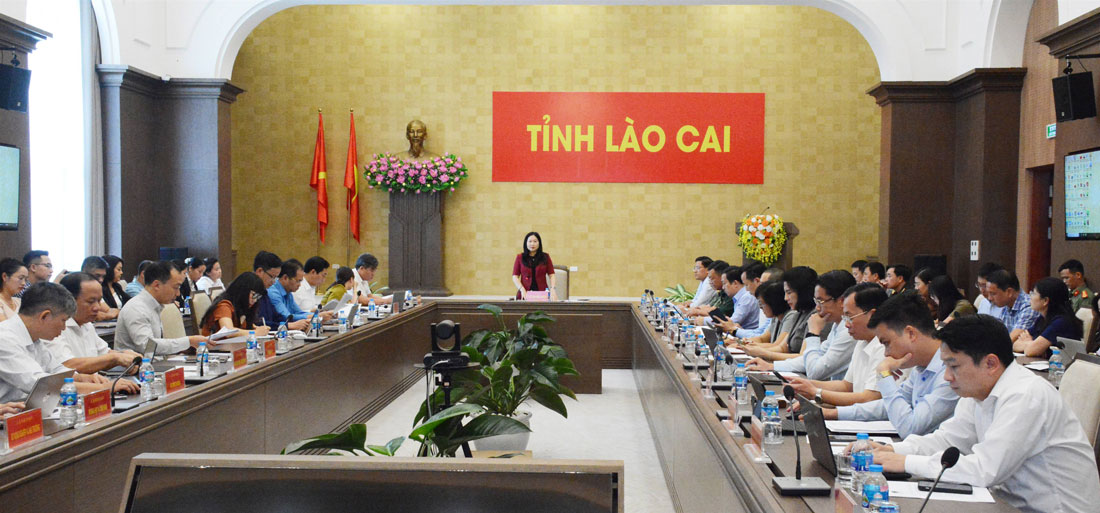 Quang canh buoi hop. Anh: Cong TTDT Lao Cai