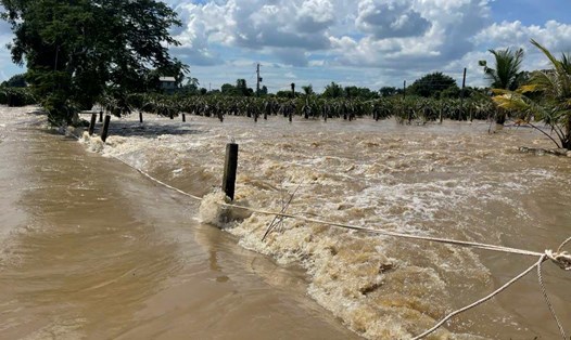 Mưa lũ đang diễn biến phức tạp trên địa bàn tỉnh Lâm Đồng. Ảnh: Phúc Khánh