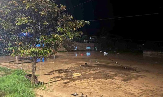 Mưa lớn gây ngập úng nghiêm trọng tại nhiều địa phương của tỉnh Lâm Đồng. Ảnh: Phúc Khánh