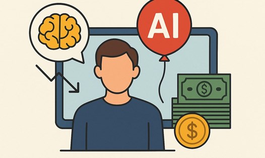 Các tập đoàn công nghệ đua chi hàng trăm tỉ USD cho AI, trong khi giới phân tích lo ngại thị trường đang phình to ngoài tầm kiểm soát. Đồ họa: Hạo Thiên