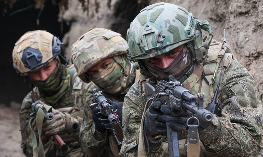 Quân đội Nga trên chiến trường. Ảnh: TASS