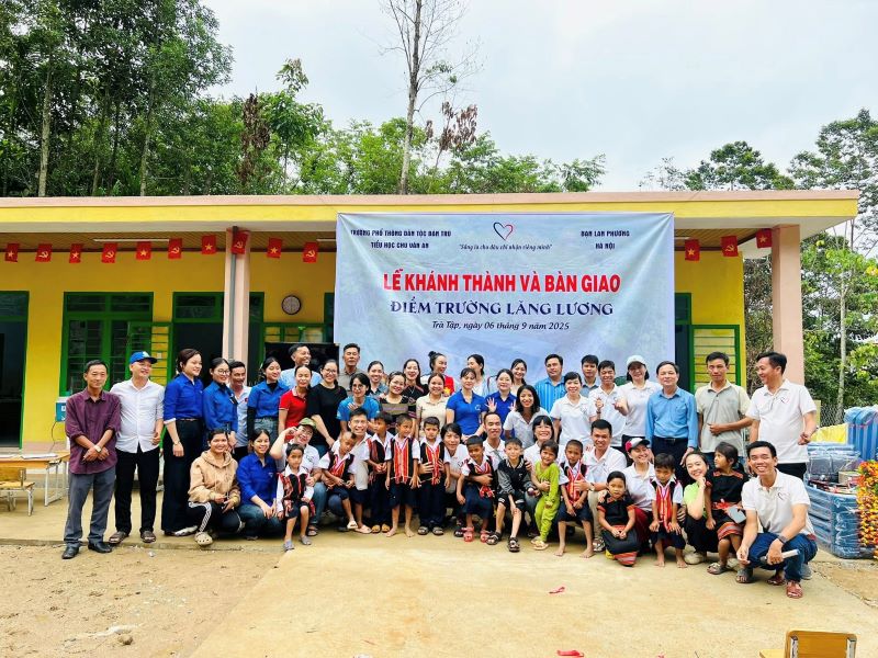 Diem truong Lang Luong duoc khanh thanh vao ngay 7.9.2025. Anh: Nguyen Binh Nam