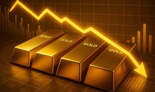 Giá vàng thế giới đang ghi nhận mức giảm mạnh. Ảnh: Phan Anh