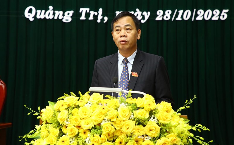 Chairman of the People's Council of Quang Tri province Nguyen Dang Quang said that the session will consider resolutions to remove bottlenecks and perfect policies for the new period. Photo: Cong Sang