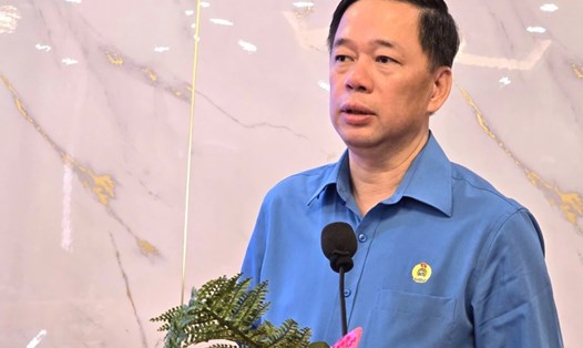 Ông Tống Văn Băng cho biết, việc sửa đổi Điều lệ Công đoàn Việt Nam rất cần thiết để phù hợp với Hiến pháp, Luật Công đoàn sửa đổi, các luật liên quan, mô hình chính quyền địa phương hai cấp. Ảnh: Nam Dương