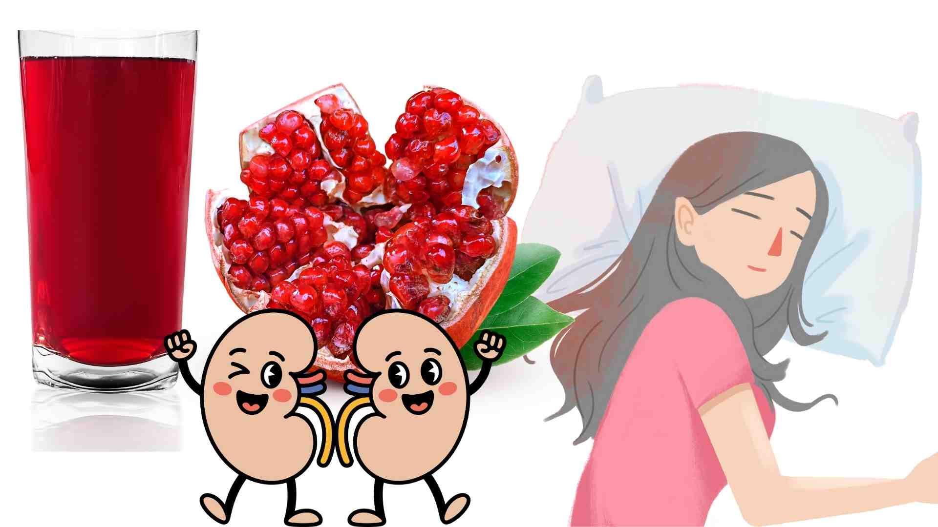 Supplementing pomegranate juice properly will be good for the kidneys and sleep better. Graphics: Ha May
