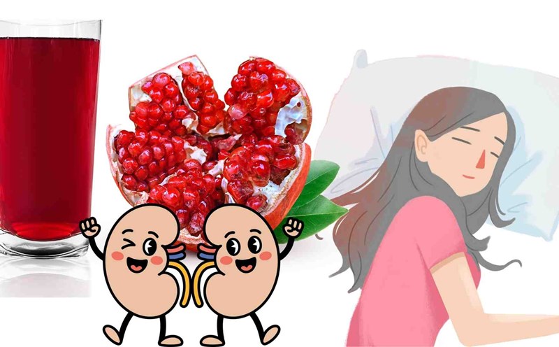Supplementing pomegranate juice properly will be good for the kidneys and sleep better. Graphics: Ha May
