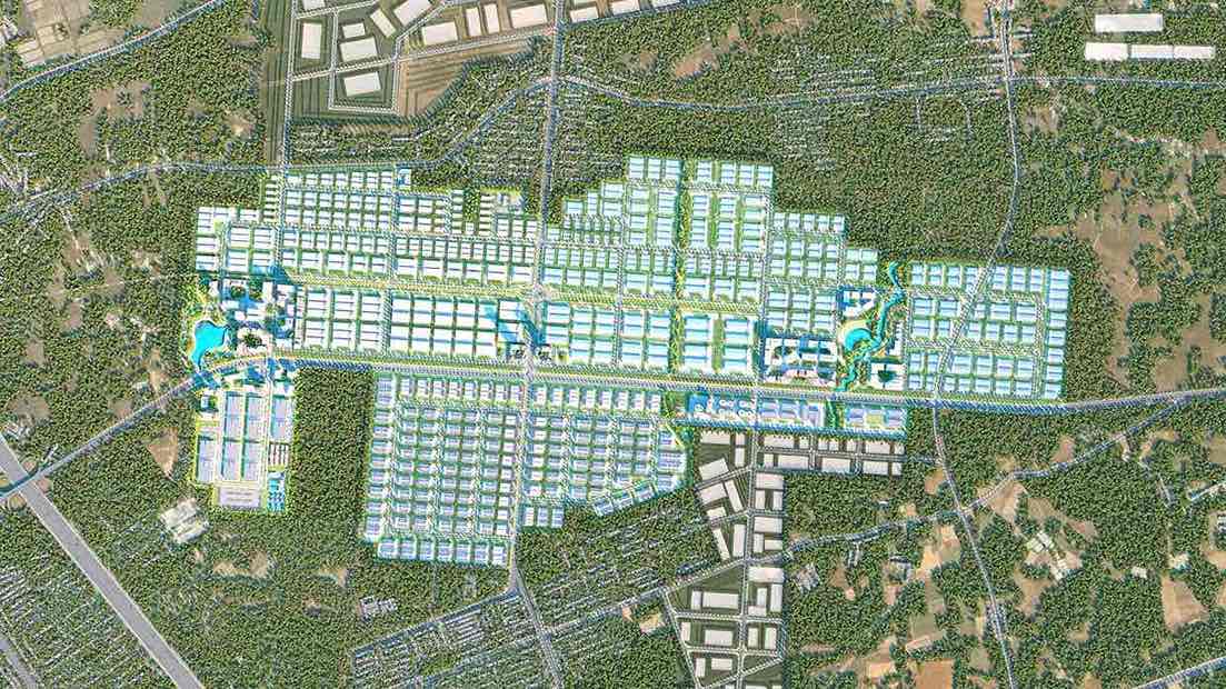 Thiet ke mat bang tong the Khu cong nghiep Bau Can - Tan Hiep (giai doan 1). Anh: CTV
