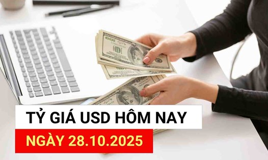 Tỷ giá USD hôm nay 28.10.2025.