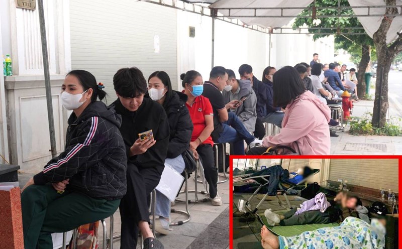 People queue up all night, investor of social housing project in Dong Anh changes the way to receive documents
