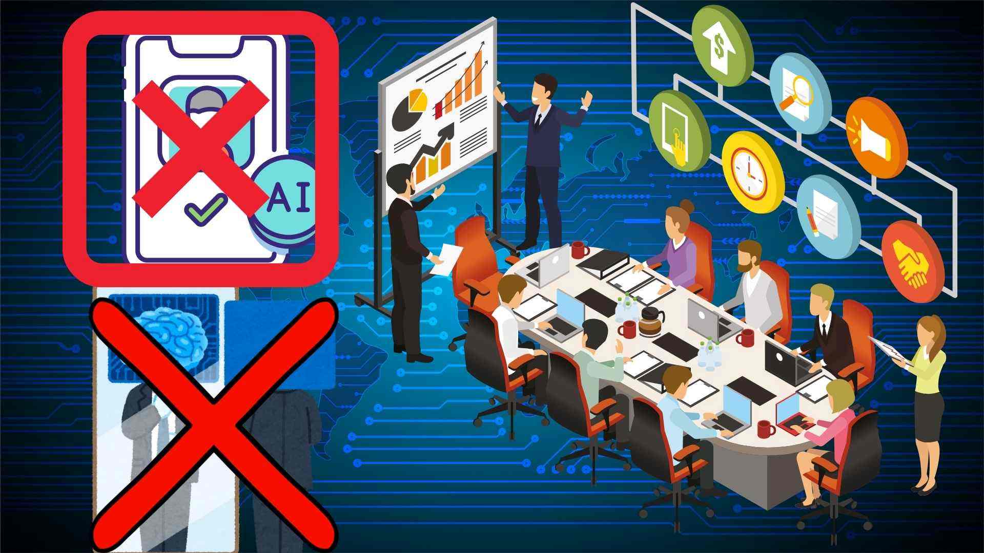 Mot so cong ty dang cong khai “tu choi AI”. Do hoa: Minh Vu