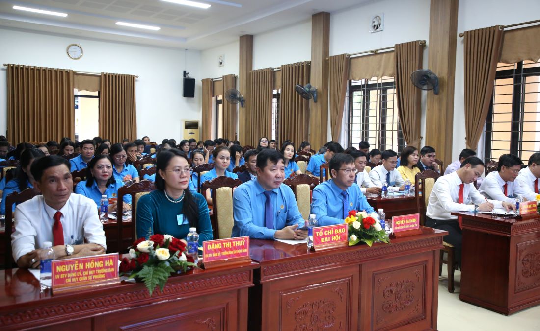 Dai bieu du Dai hoi Cong doan phuong Dong Ha. Anh: Hung Tho