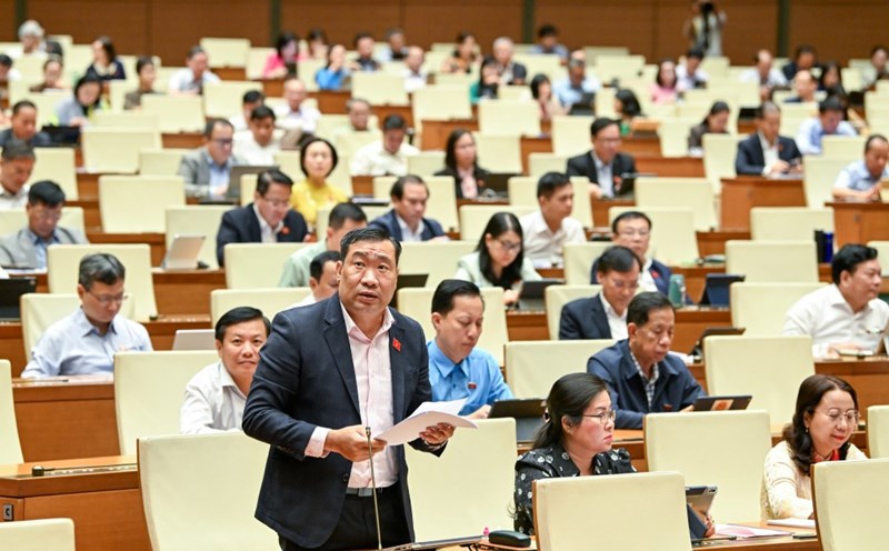 National Assembly delegate Thach Phuoc Binh said that many businesses still consider environmental costs as a burden instead of investing in the future. Photo: Pham Dong