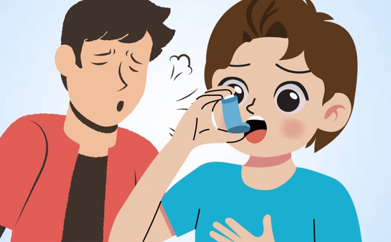 How to prevent and manage shortness of breath due to asthma. Graphics: Thien Nhan