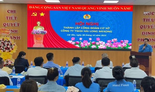 Từ tháng 7.2025 đến nay, LĐLĐ tỉnh thành lập 20 CĐCS. Ảnh: Hoàng Lộc