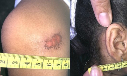 Công an đã làm việc với người phụ nữ bị tố bạo hành bé gái ở An Giang. Ảnh: Địa phương cung cấp