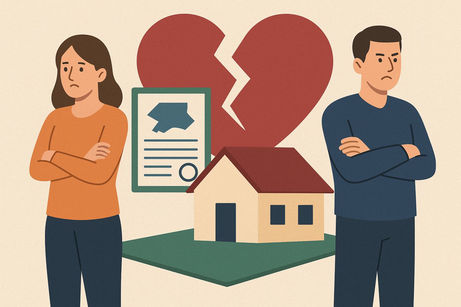 離婚後も、両当事者が共有財産として合併することに同意しない限り、相続した土地は依然として妻のものとなります。写真：ヌー・ハ