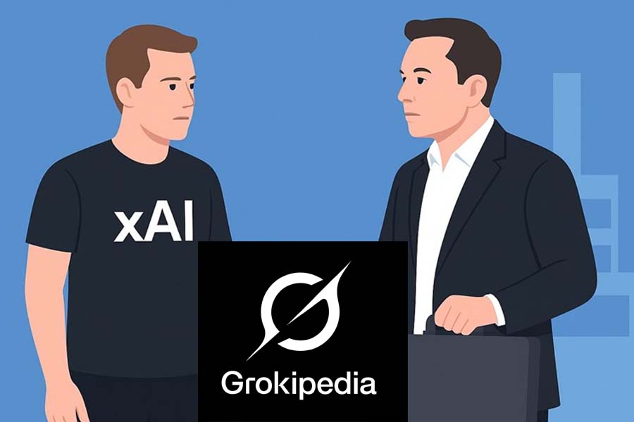 Not allowing direct editing like Wikipedia, Grokipedia uses AI Grok to verify data, promising to provide accurate and unbiased information. Graphics: Cat Tien