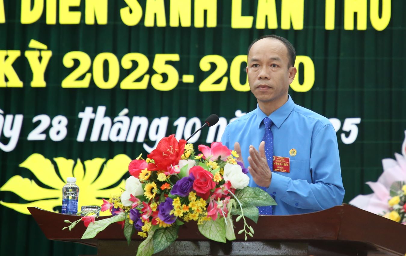 ホー・トゥアン・ビン氏 - ディエンサンコミューン労働組合委員長。写真: フン・トー