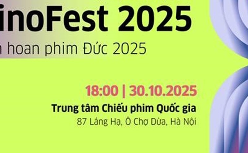 The German Film Festival - KinoFest 2025 officially opened on October 30 in Hanoi. Photo: Organizing Committee