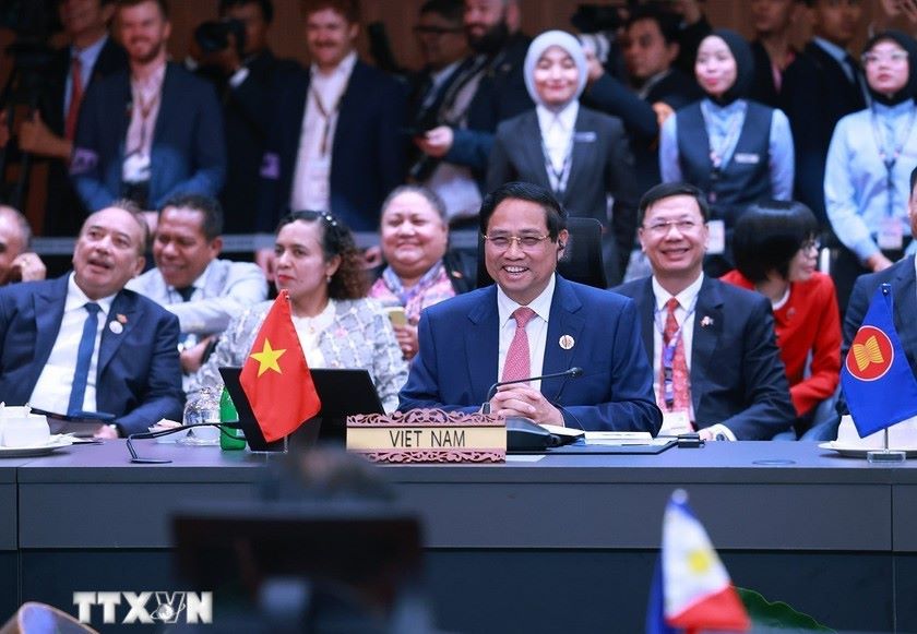 Politburo member and Prime Minister Pham Minh Chinh attended the Summit to celebrate the 50th anniversary of ASEAN-New Zealand relations. Photo: VNA