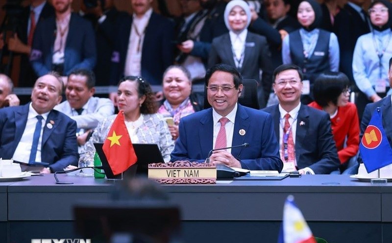 Politburo member and Prime Minister Pham Minh Chinh attended the Summit to celebrate the 50th anniversary of ASEAN-New Zealand relations. Photo: VNA