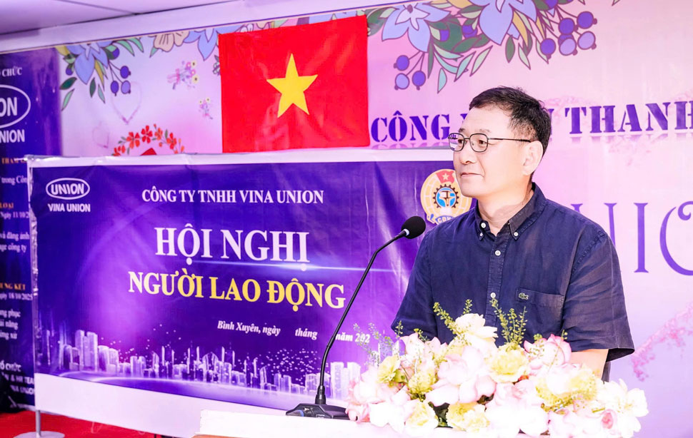 Ong Han Sang Heon – Tong Giam doc Cong ty TNHH Vina Union. Anh: An Vi