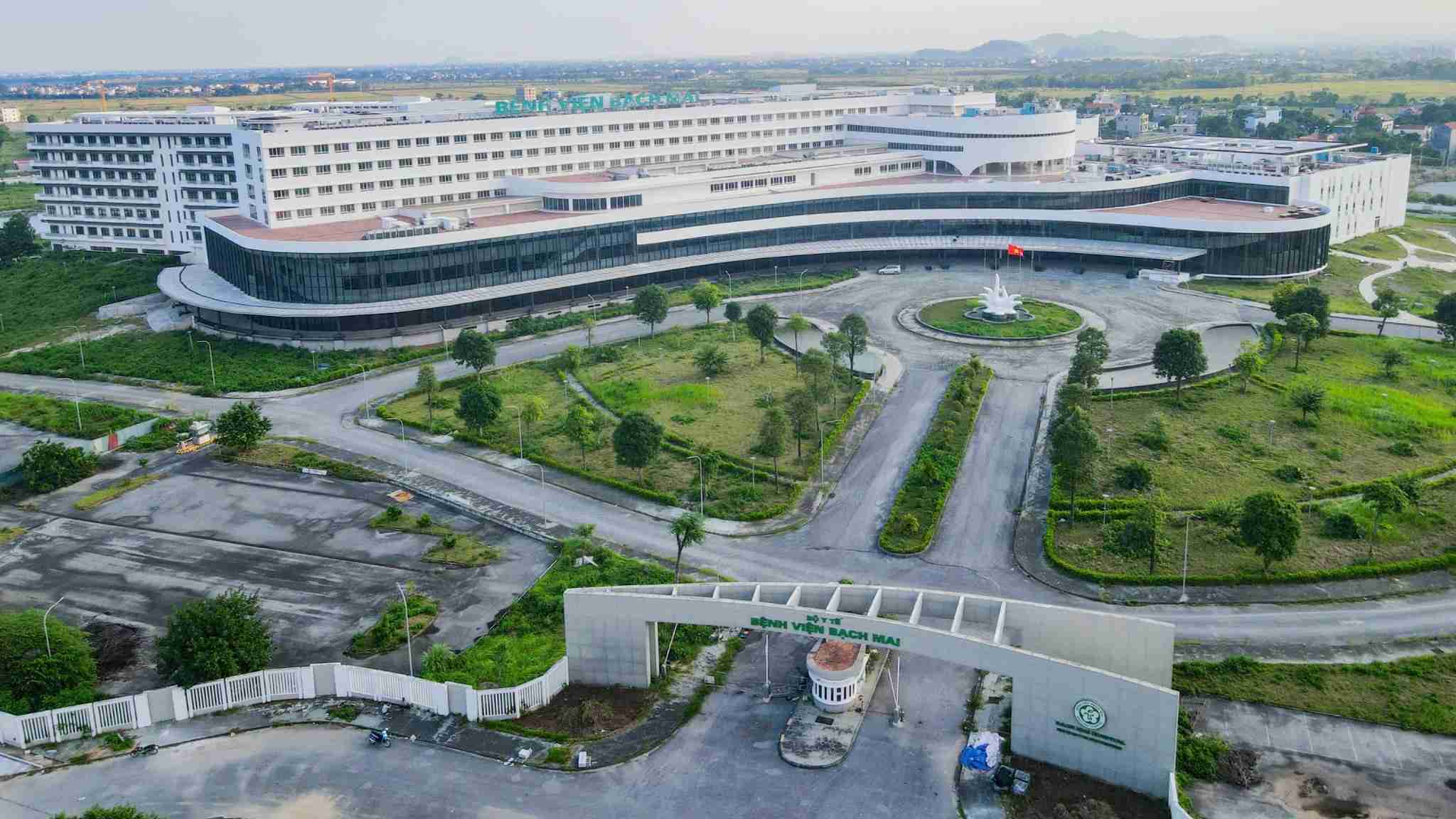 Overview of Bach Mai Hospital, Facility 2 in Ninh Binh. Photo: Nguyen Truong