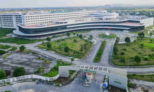 Toàn cảnh Bệnh viện Bạch Mai cơ sở 2 tại Ninh Bình. Ảnh: Nguyễn Trường
