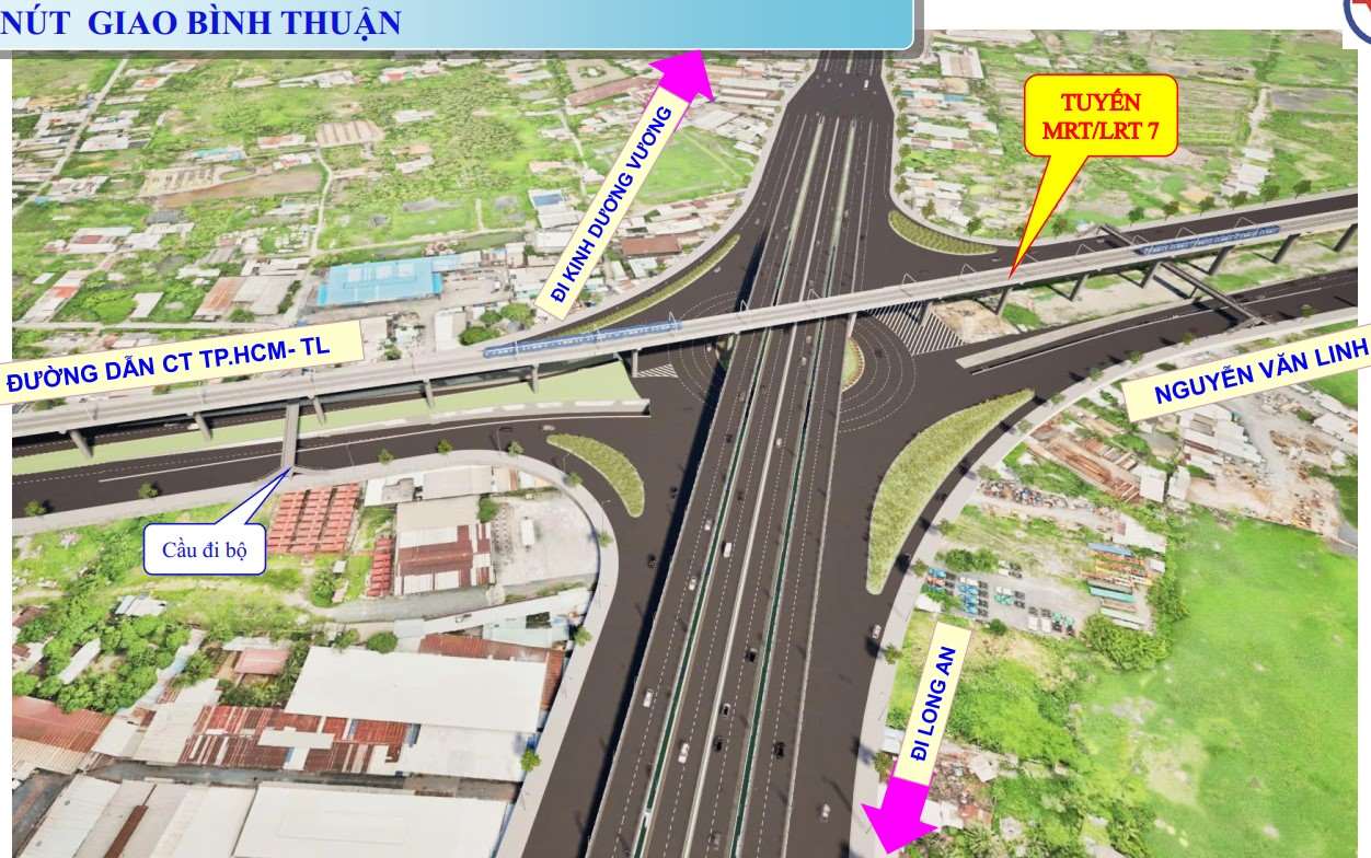 Phoi canh nut giao Binh Thuan. Anh: So Xay dung TPHCM